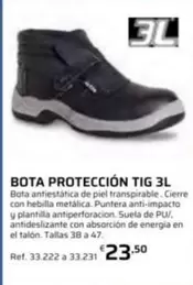 Bota Protección TIG 3L