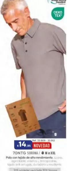 Polo Con Tejido De Alto Rendimiento