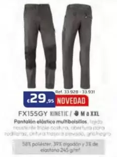 Pantalon Elastico Multibolsillos