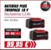 Einhell - Baterias Plus Twinpack