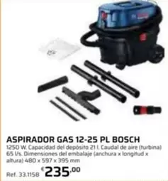 Bosch - Aspirador Gas 12-25 PL