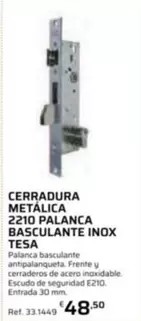 Tesa - Cerradura Metalica 2210 Palanca Basculante Inox