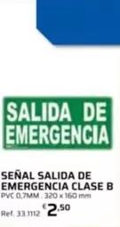 Senal Salida De Emergencia Clase B