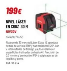 Nivel Láser En Cruz 30 M