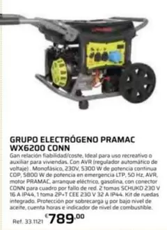 Pramac - Grupo Electrogeno Wx6200 Conn