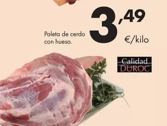 Paleta De Cerdo Con Hueso