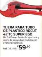 Super Ego - Tijera Para Tubo De Plástico Rocut 42 TC