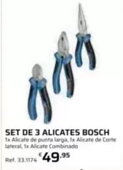 Bosch - Set De 3 Alicates