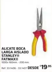 Stanley-FatMax - Alicate Boca Larga Aislado
