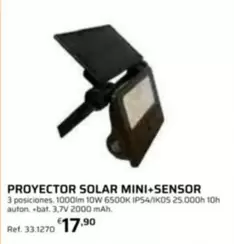 Proyector Solar Mini+sensor