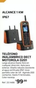 Motorola - Teléfono Inalámbrico Dect