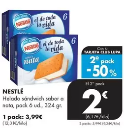 Nestlé - Helado Sándwich Sabor A Nata