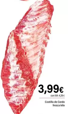 Costilla De Cerdo Fresca