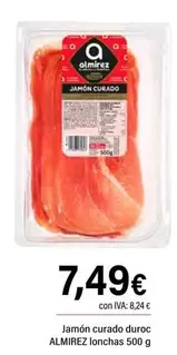 Almirez - Jamon Curado Duroc Lonchas