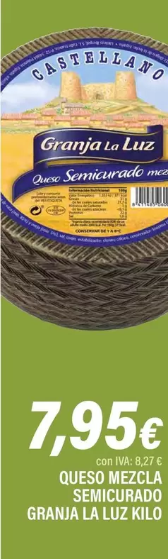Granja La Luz - Queso Mezcla Semicurado
