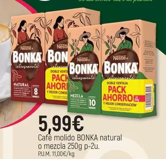 Bonka - Cafe Molido Natural O Mezcla