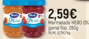 Hero - Mermelada 0% Gama Fco
