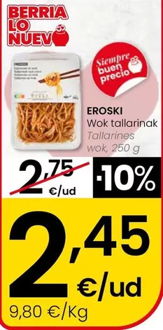 Eroski - Tallarines Wok