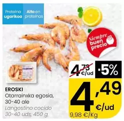 Eroski - Langostino Cocido