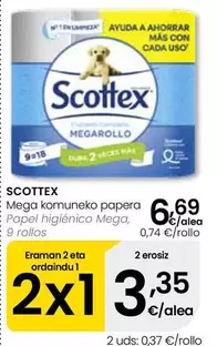 Scottex - Papel Higiénico Mega
