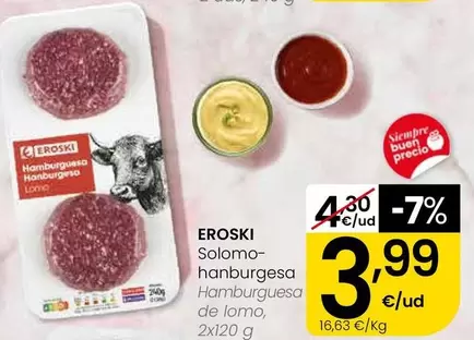 Eroski - Hamburguesa De Lomo