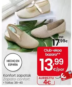 Zapato Confort