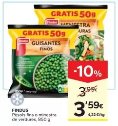 Findus - Pesols Fins O Minestra De Verdures