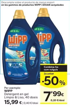 Wipp - Detergent En Gel Limpio & Liso