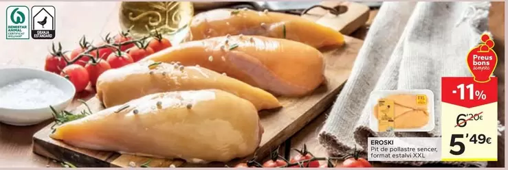 Eroski - Pit De Pollastre Sencer, Format Estalvi XXL