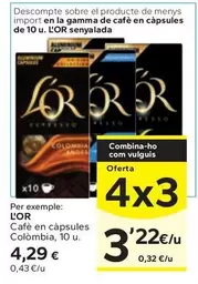 L'or - Cafe En Capsules Colombia