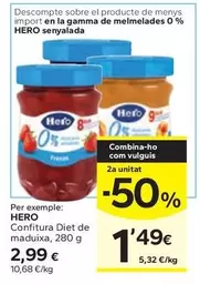 Hero - Confitura Diet De Maduixa