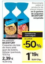 Bicentury - Coquetes De Blat De Moro Amb Gust De Bolets, Tòfona I Parmesà