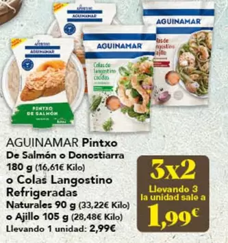 aguinamar - Pintxo De Salmon O Donostiarra O Colas Langostino Refrigeradas Naturales