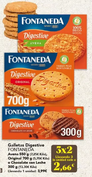 Fontaneda - Galletas Digestive