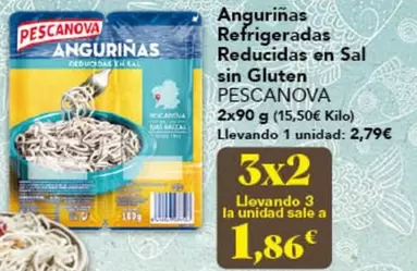 Pescanova - Angurinas Refrigeradas Reducidas En Sal Sin Gluten