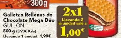Gullón - Galletas Rellenas De Chocolate Mega Duo