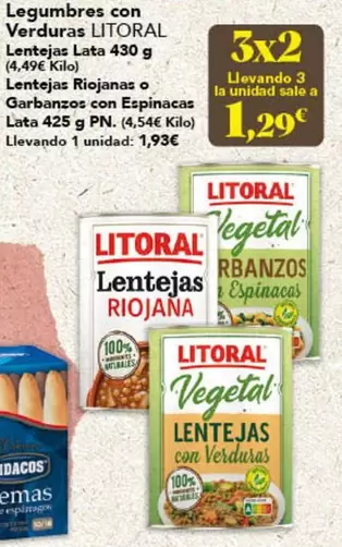 Litoral - Legumbres Con Verduras