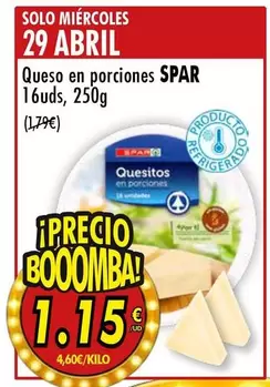 Spar - Queso En Porciones 16uds
