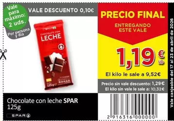 Spar - Chocolate Con Leche