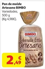 PAN MOLDE ARTESANO TRIGO ESPELTA INT. BIMBO 500 G
