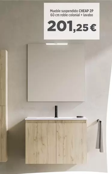 Mueble Suspendido Cheap 2P