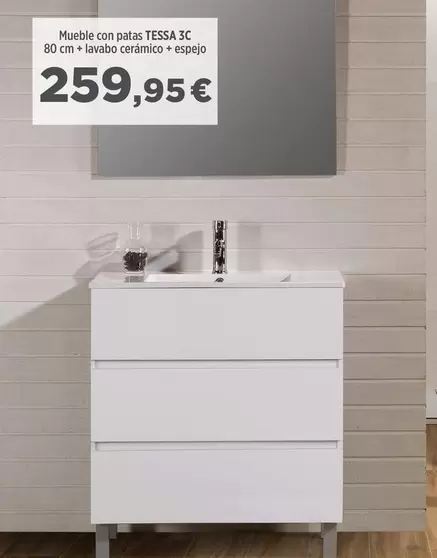 Mueble Con Patas Tessa 3C