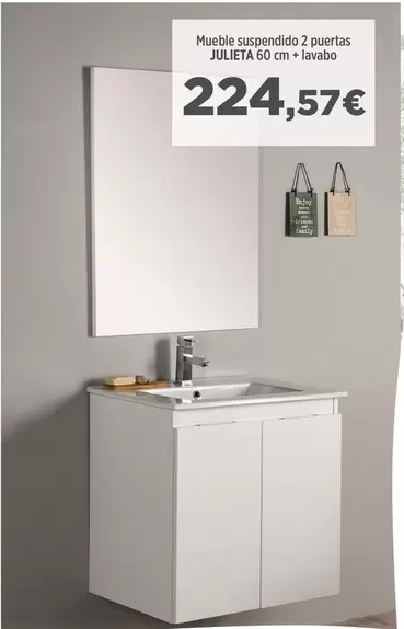 Mueble Suspendido 2 Puertas Julieta