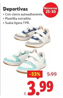 Deportivas Con Cierre Autoadherente