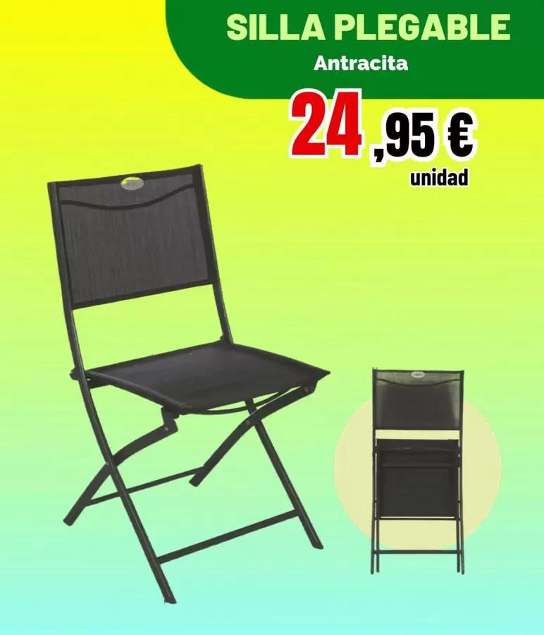 Silla Plegable Antracita