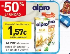 Alpro - De Avena Con O Sin Azucar