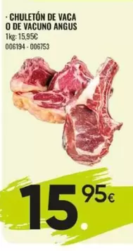 Chuletón De Vaca O De Vacuno Angus