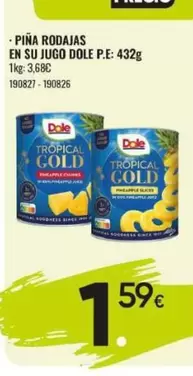 Dole - Pina Rodajas En Su Jugo