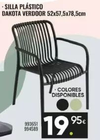 dakota - Silla Plastico Dakota Verdoor