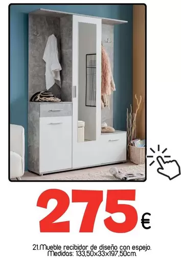 Mueble Recibidor De Diseno Con Espejo